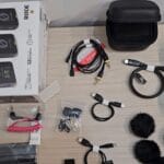 RØDE Wireless Pro microphone kit with charging case and cables